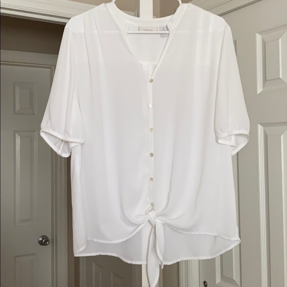 CHICO’s Front Tie Blouse